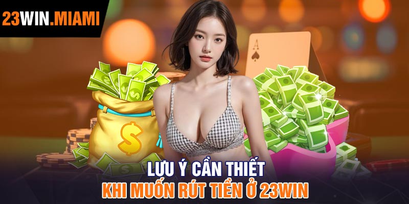 Lưu ý cần thiết khi muốn rút tiền ở 23Win